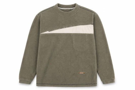 that's it Men's Green Fleece Pullover Sweatshirt M