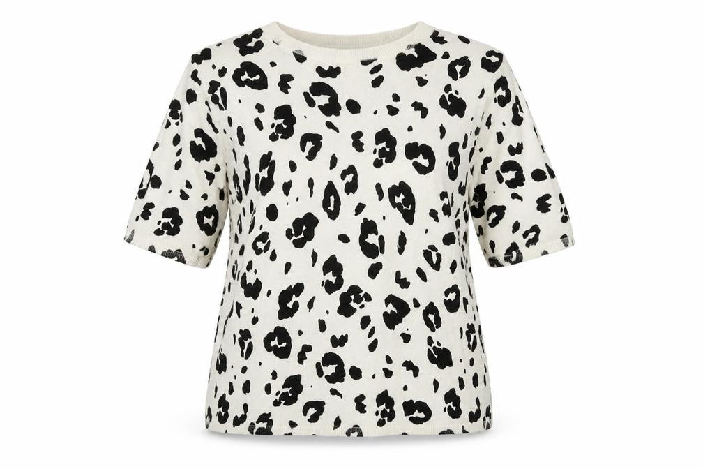 Marks & Spencer Women's Black Animal Print Top L