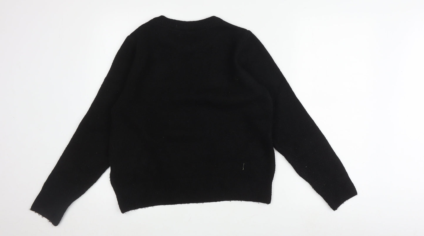 New Look Women's Black Pullover Jumper Size 12