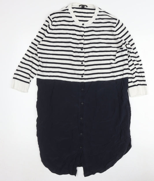 COS Women's Striped Long Sleeve Tunic, Size S