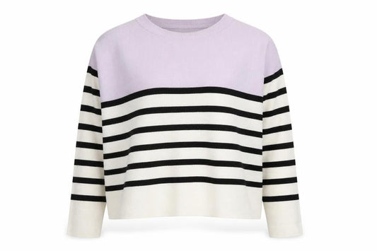 New Look Women's Multicoloured L Striped Pullover