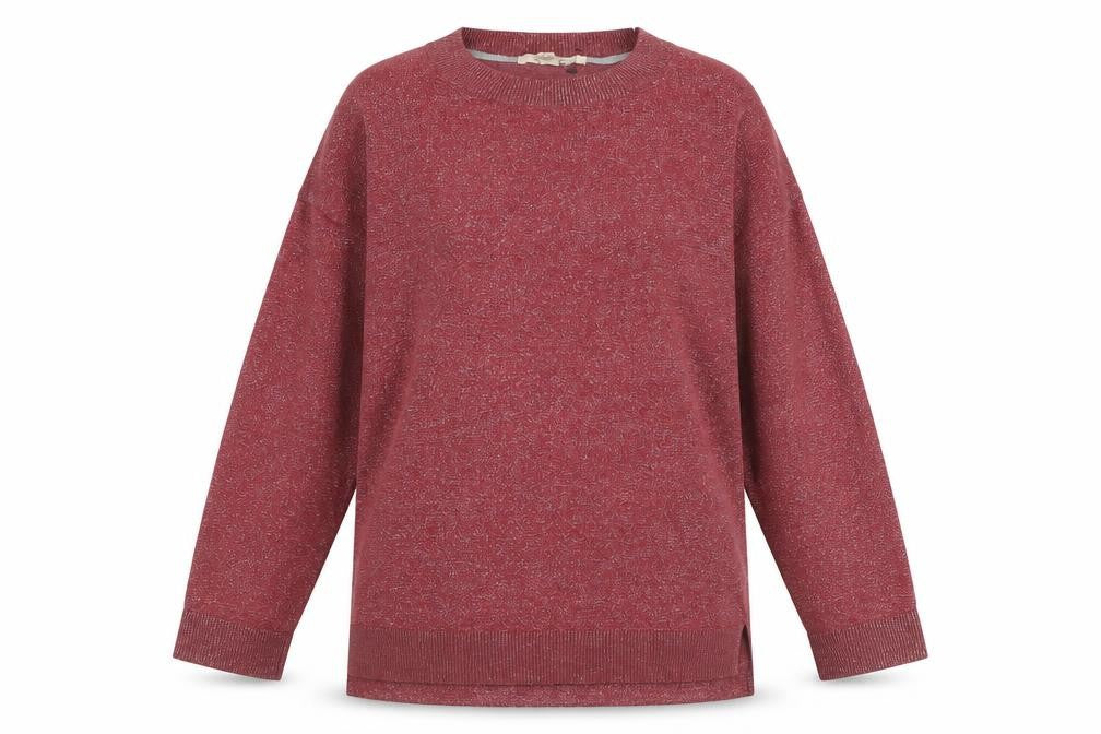 White Stuff Women's Red Knitted Jumper, UK 10, 3/4 Sleeve