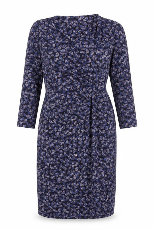 White Stuff Women's Blue Floral Dress, Size 12