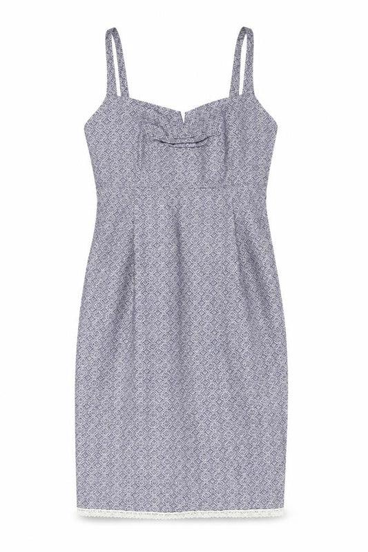 Noa Noa Women's Blue Sleeveless Geometric Dress M