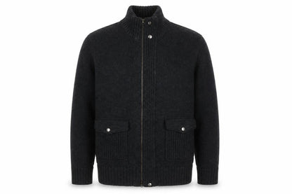 Banana Republic Men's Black Wool Knit Jacket Medium
