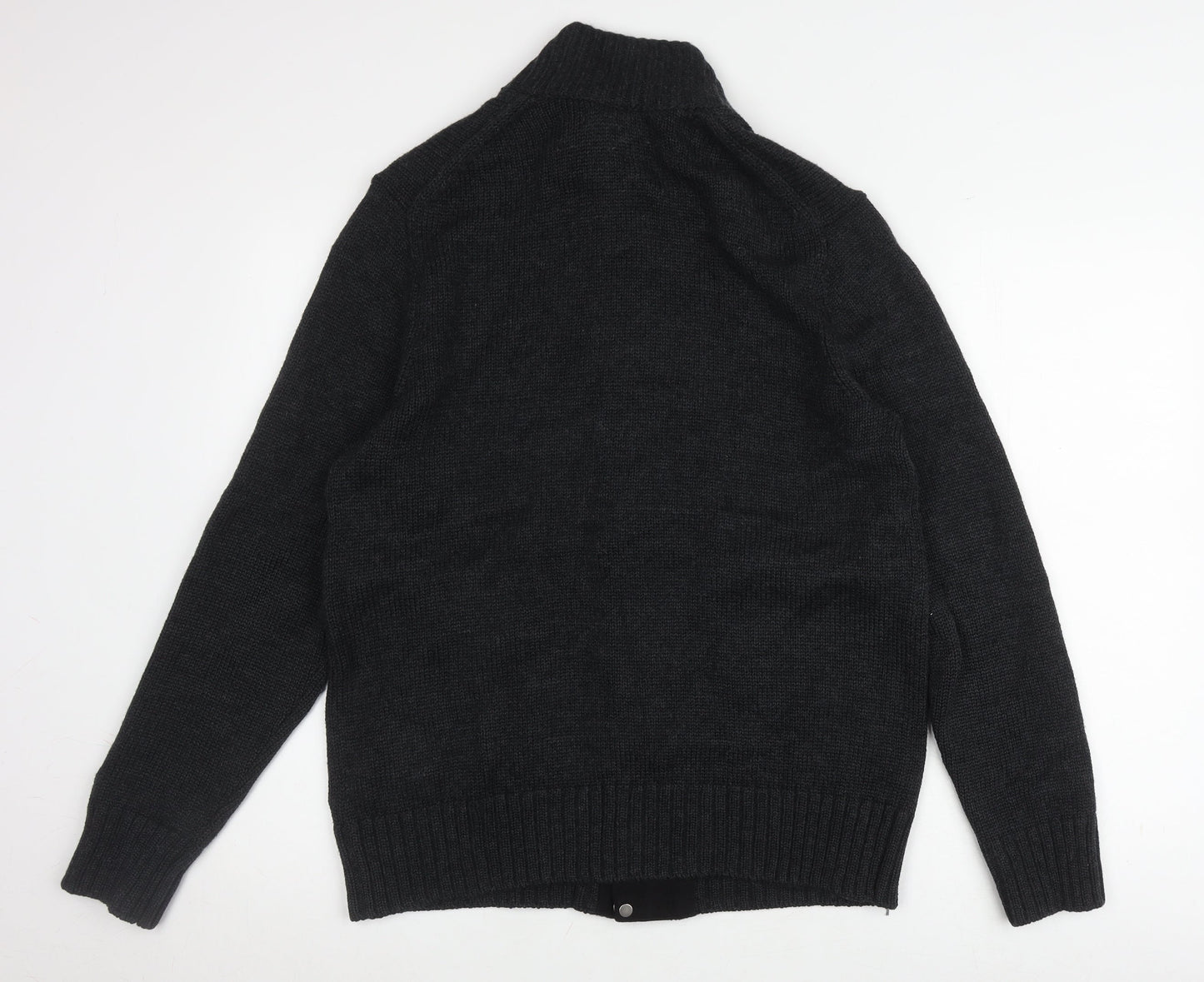 Banana Republic Men's Black Wool Knit Jacket Medium