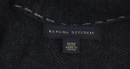 Banana Republic Men's Black Wool Knit Jacket Medium
