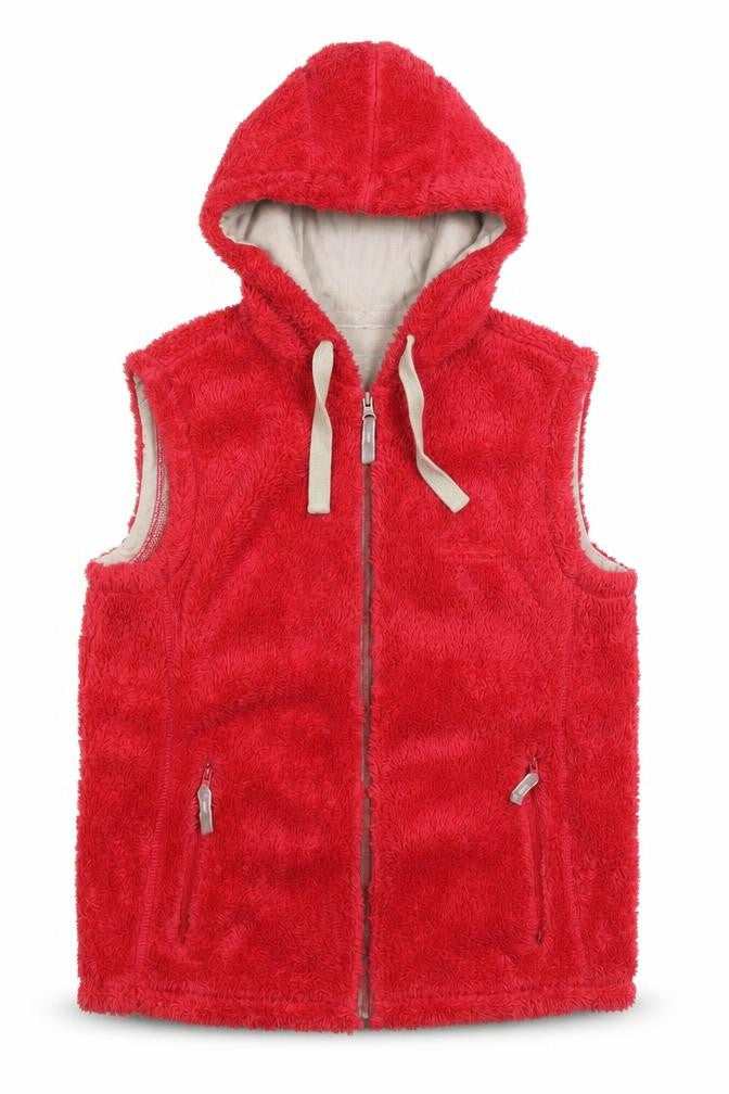 Regatta Women's Red Sleeveless Hooded Gillet Size 10