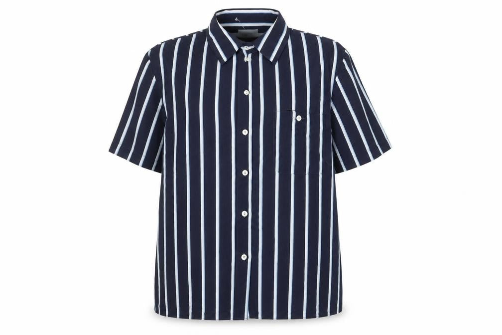 Alexon Women's Blue Striped Button-Up Shirt Size 14