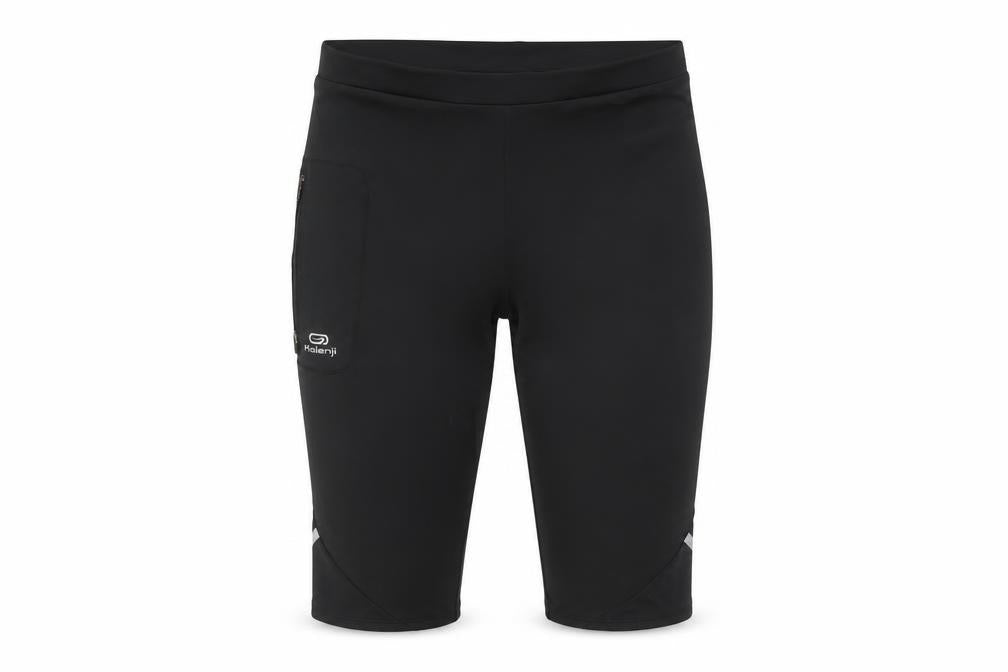 Decathlon Girls Black Running Shorts, Size 14 Years, Reflective