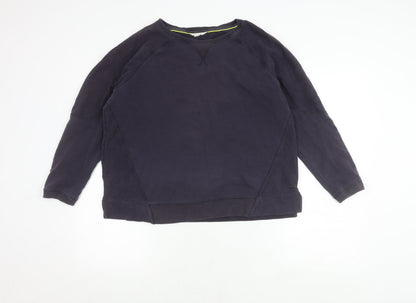 White Stuff Women's Navy Crew Neck Pullover Jumper Size 12