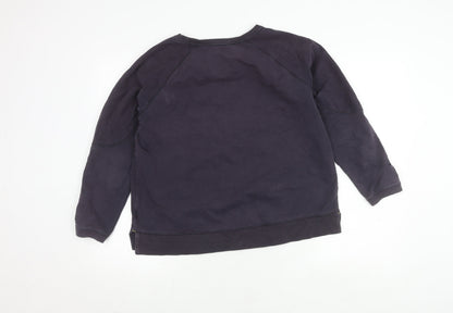 White Stuff Women's Navy Crew Neck Pullover Jumper Size 12