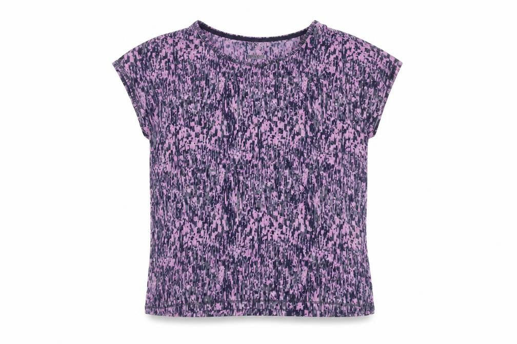 Marks & Spencer Women's Purple Abstract T-Shirt, Size 8