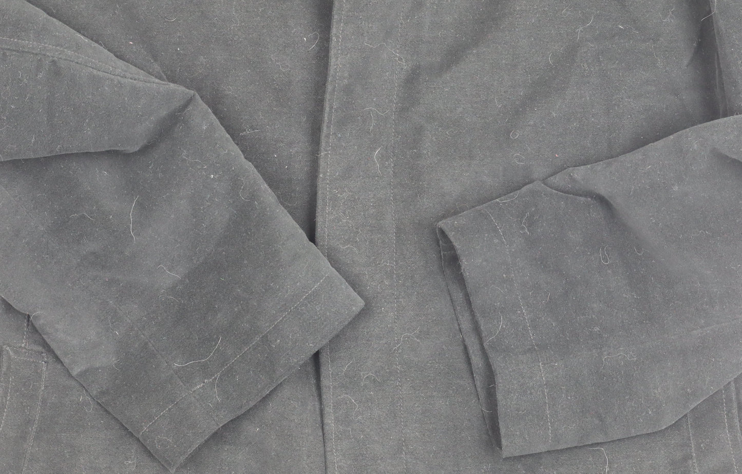 Marks and Spencer Women's Black Coat - Size L, Water Repellent