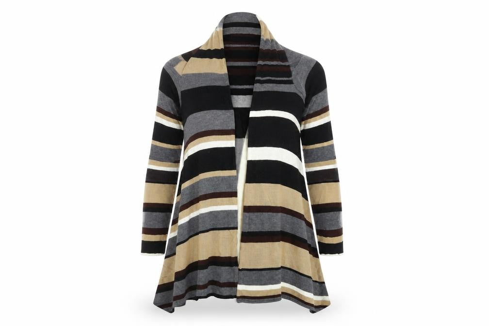 Art and Soul Women's Multicoloured XL Open Front Cardigan