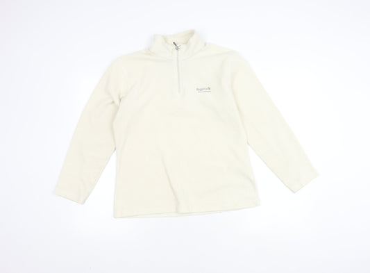 Regatta Women’s Ivory 1/4 Zip Fleece Sweatshirt Size 10