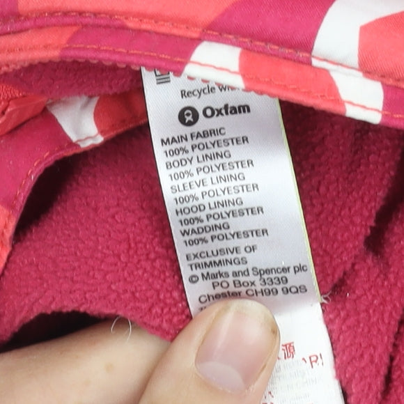 Marks and Spencer Pink Floral Snowsuit, 3-6 Months, Hooded