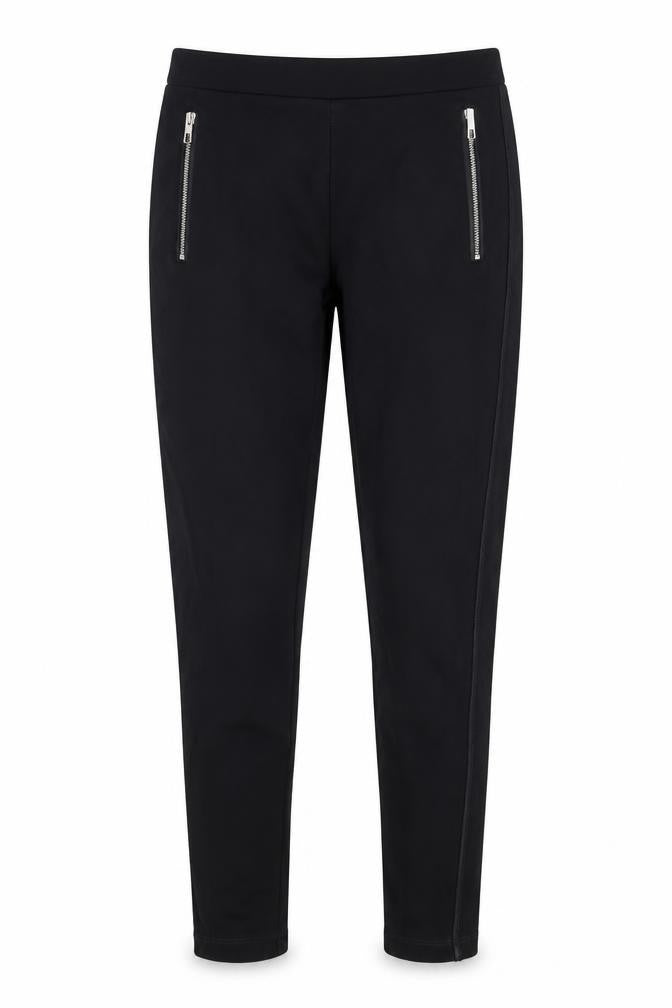 Mango Women's Black Leggings, Size S, Zip Accent