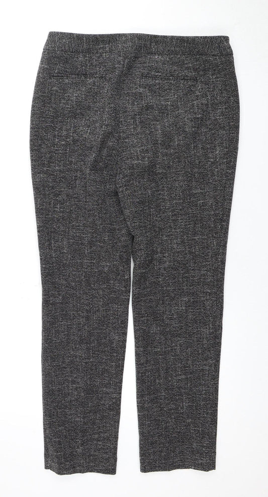 Lands' End Women's Grey Slim Leg Trousers Size 12