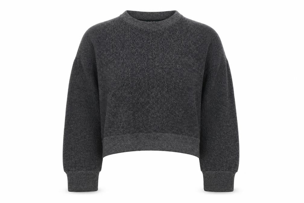 Zara Women’s Grey Sweatshirt Size 8 Crew Neck Casual