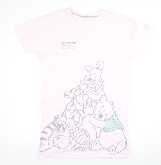 George Women's Pink Cotton Winnie the Pooh Nightshirt 8-10