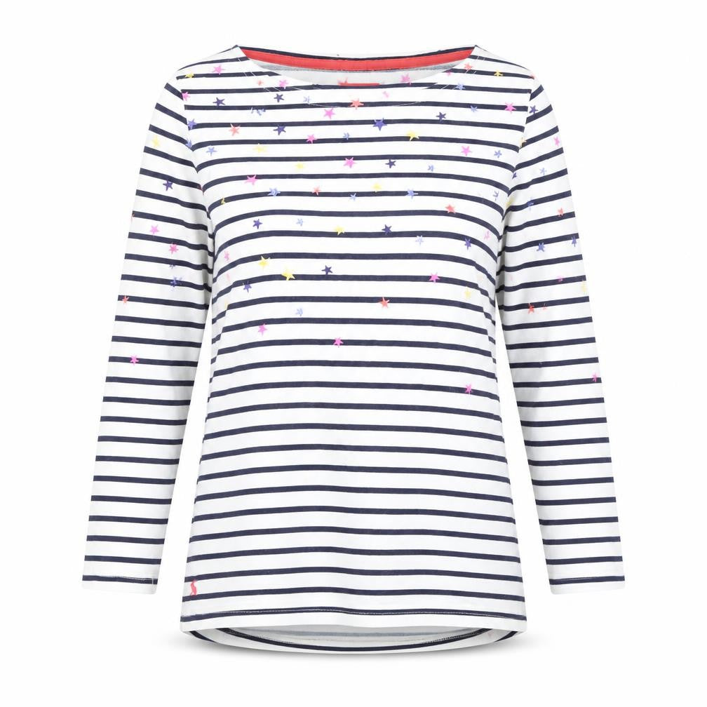 Joules Women's Multicoloured Long Sleeve T-Shirt, Size 12