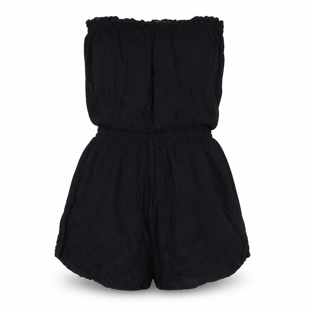 H&M Women's Black Playsuit Woven Material Size 4