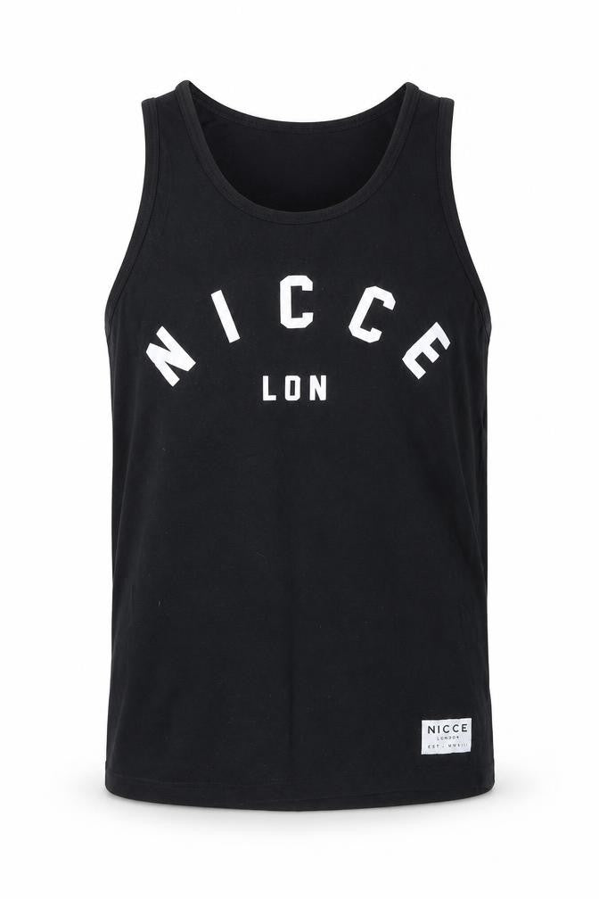 NICCE Men's Black Sleeveless T-Shirt Size S