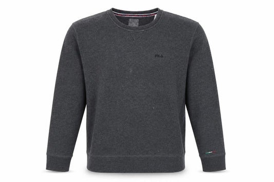 Fila Men's Grey Pullover Sweatshirt, Logo Accent