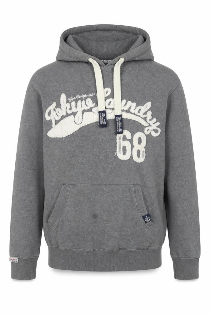 Tokyo Laundry Grey Men's Pullover Hoodie, Small