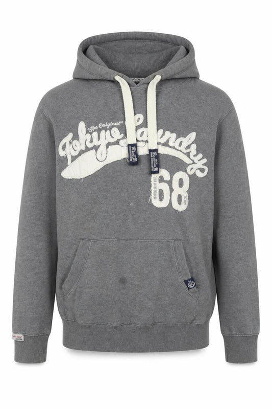 Tokyo Laundry Grey Men's Pullover Hoodie, Small