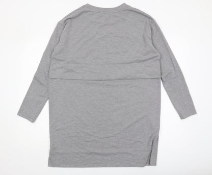 Next Women's Grey Long Sleeve T-Shirt, Size 16, Basic Style