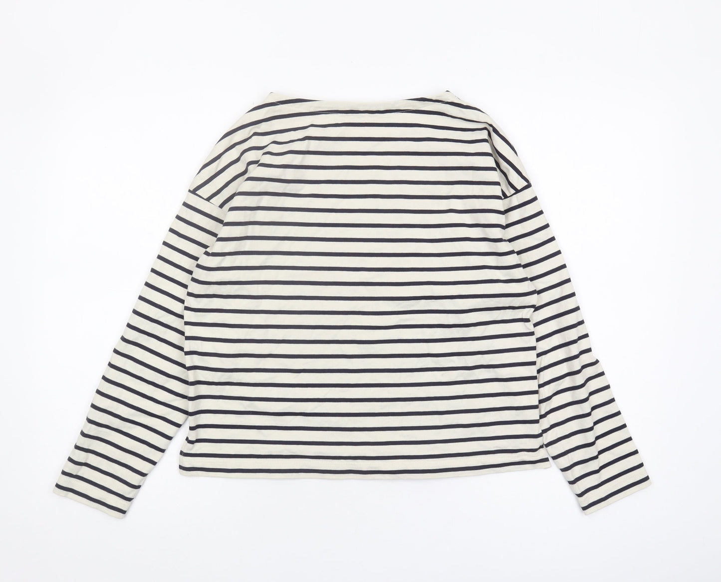 Uniqlo Women's Multicoloured Striped Long Sleeve T-Shirt