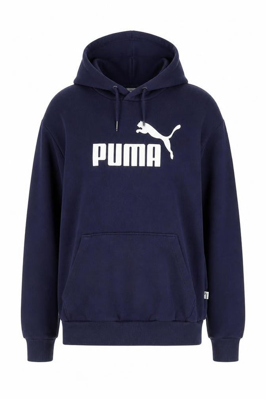 Puma Blue Unisex Hoodie M - Casual Cotton Pullover