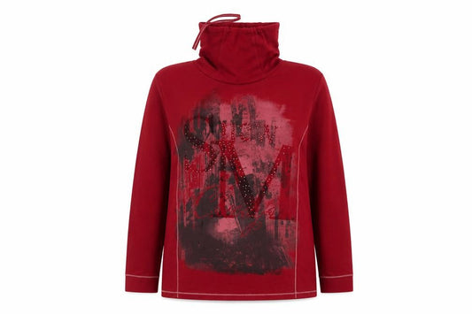 Bexleys Women's Red 2XL Sweatshirt with Rhinestones