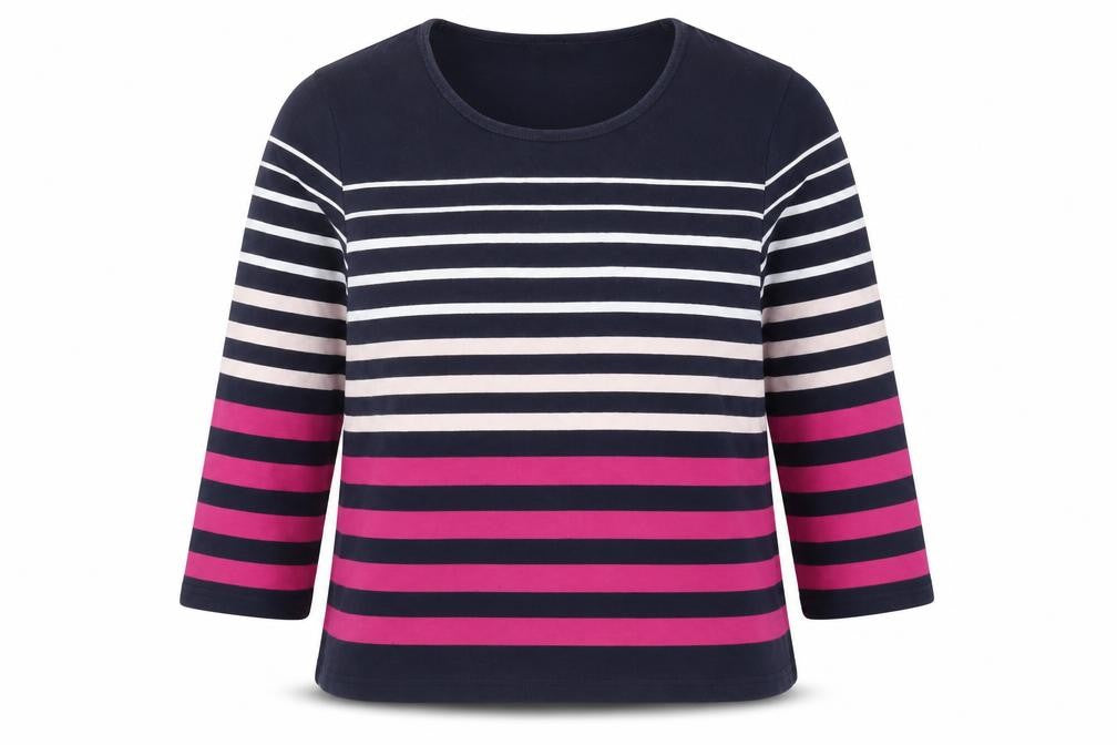 Viyella Women's Multicoloured Striped T-Shirt XL
