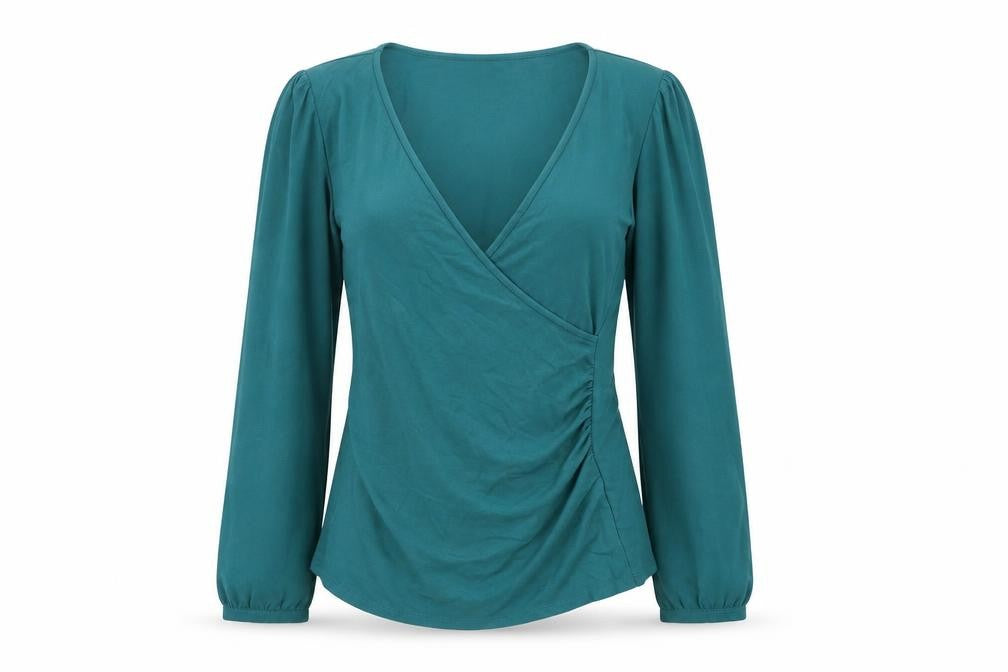 Boden Women's Green Wrap Blouse Size 8