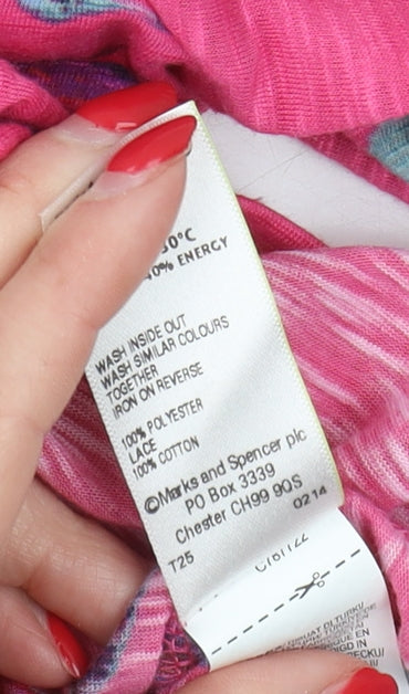 Marks and Spencer Women’s Pink Bird T-Shirt, Size 10