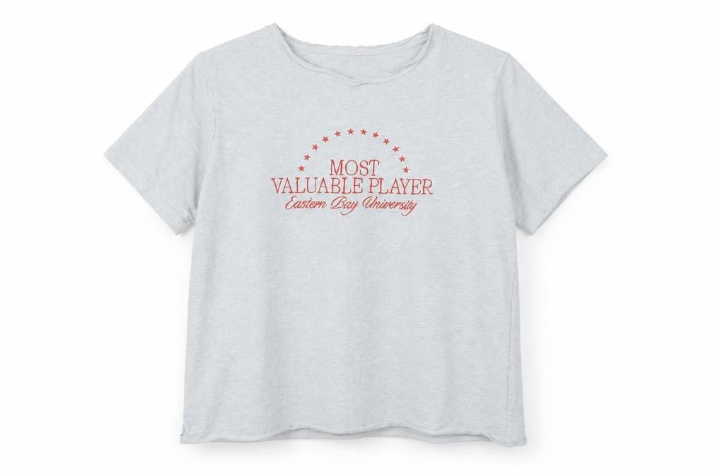 Stradivarius Women's Grey University T-Shirt - Size S