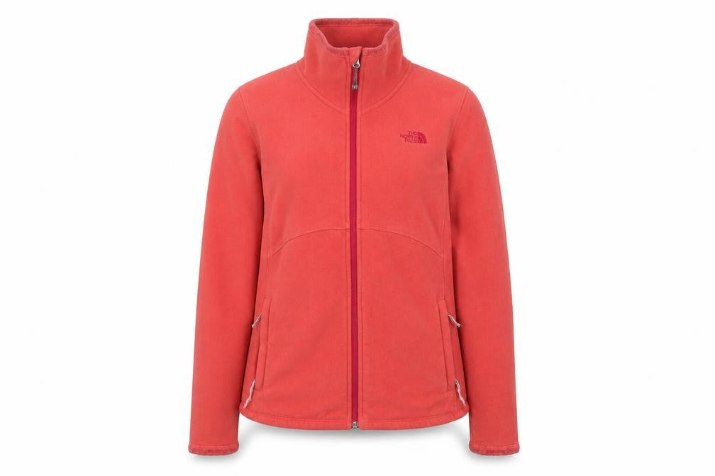 The North Face Women's Red Fleece Jacket, Size L, Casual Style