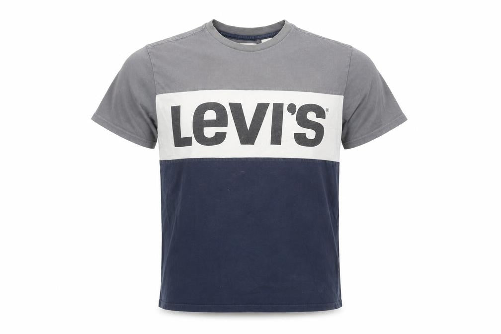Levi's Men's Grey Colourblock Crew Neck T-Shirt M