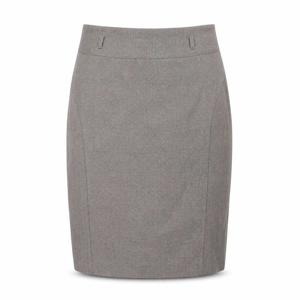 Next Women's Grey Pencil Skirt Size 10 Herringbone Pattern