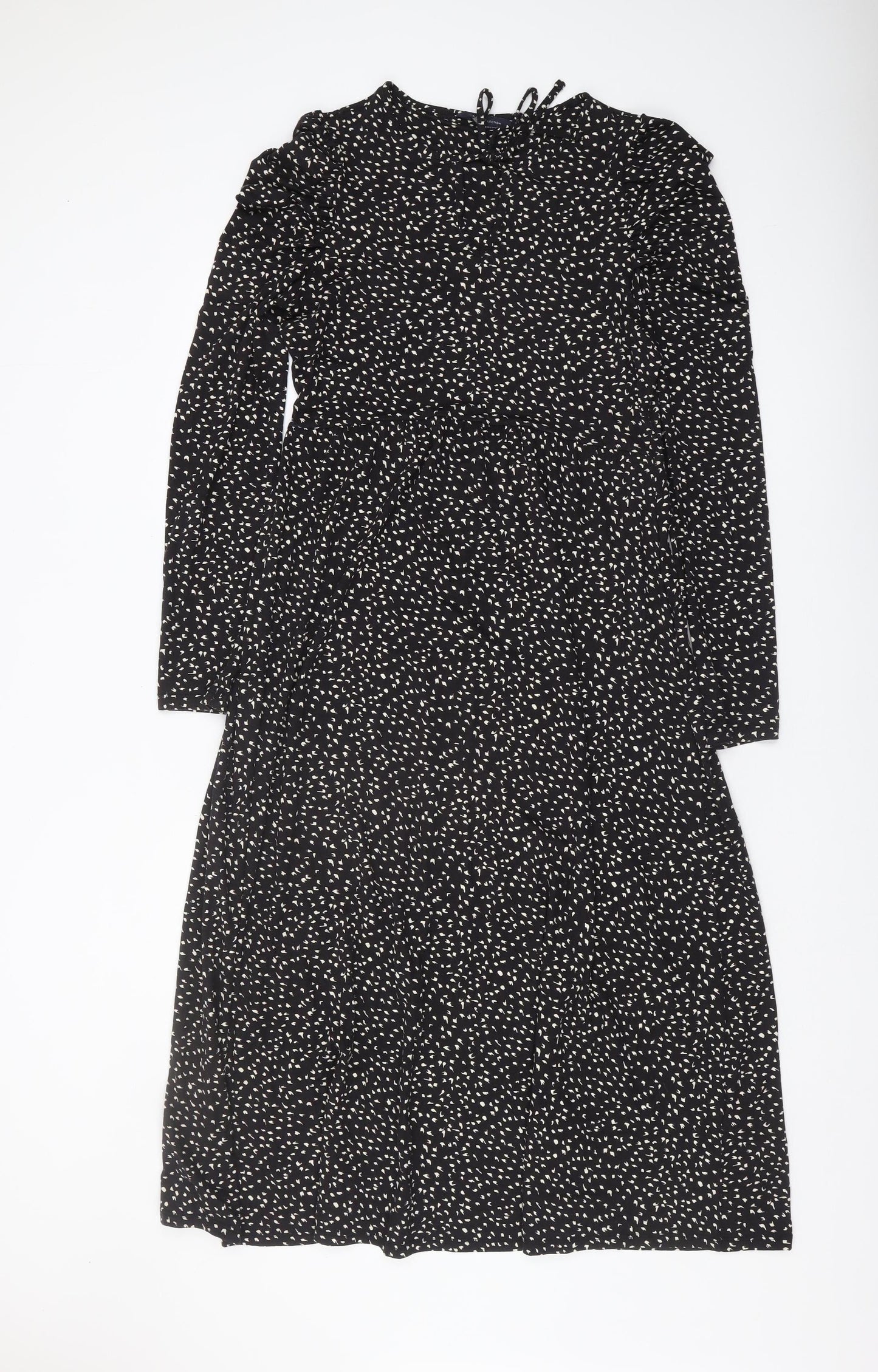 Marks and Spencer Womens Black Midi Dress Size 10