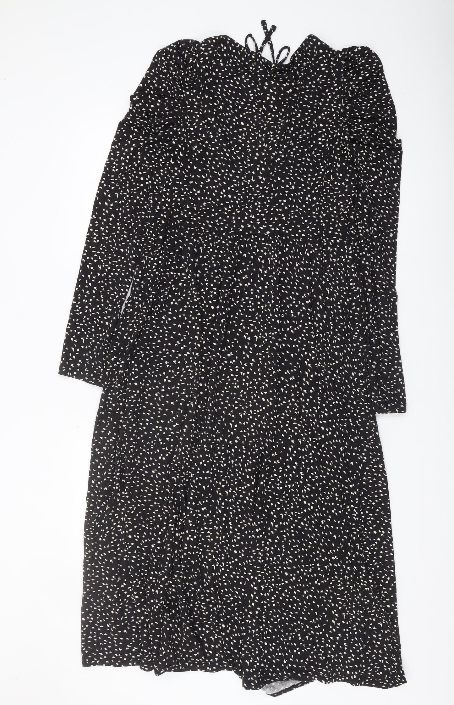 Marks and Spencer Womens Black Midi Dress Size 10