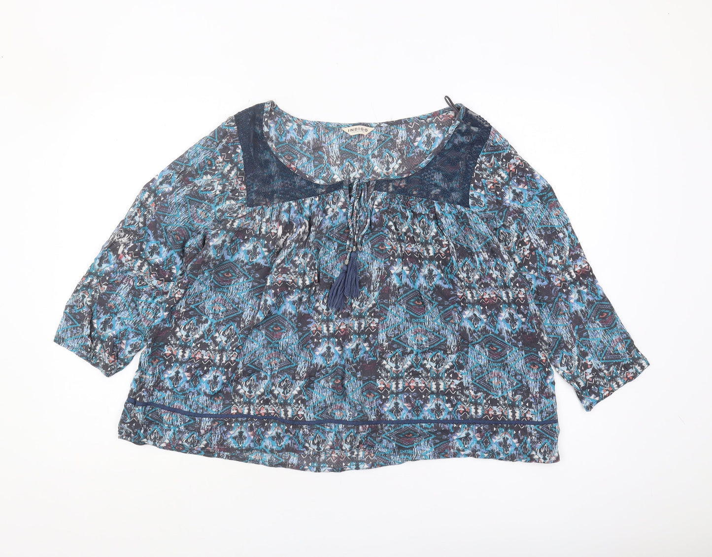 Marks & Spencer Women's Multicoloured Aztec Tunic Blouse, Size 14