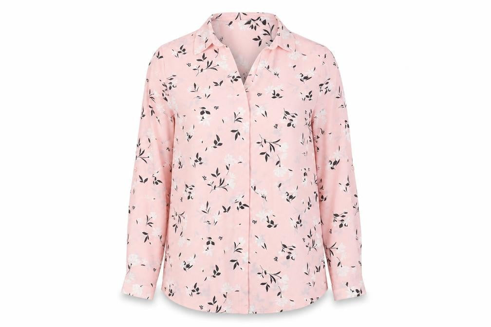 Bonmarché Women's Pink Floral Blouse Size 10