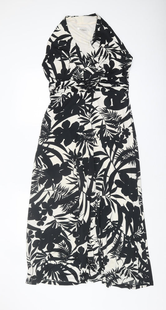 Precis Women’s Black & White Floral A-Line Dress