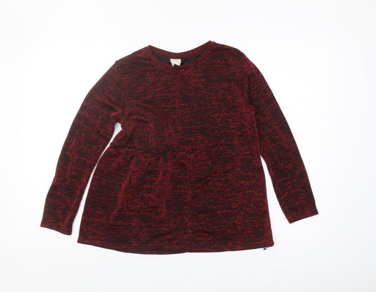 Zara Girls Red Long Sleeve Top 11-12 Years