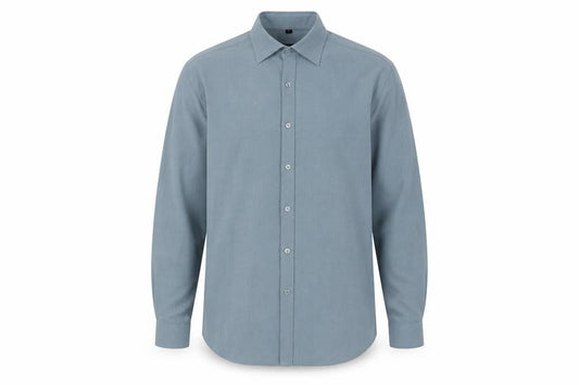 Lakeland Men's Blue Long Sleeve Button-Up Shirt S