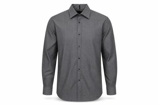 Red Herring Men's Black Striped Button-Up Shirt 15